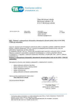 Oznam TVK